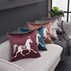 Top Artificial Silk Embroidery Pillow Cover Simple Style Embroidery Large Size 50*50 Pillowcase Cover without Inner