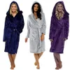 Women's Sleepwear 5xl Big Size Badjas Flannel Bride Robe Dressing Gowns Bathrobes Peignoir Femme Plus Bathrobe Soie Albornoz