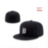 2023 Team Baseball Full Closed Ball Caps Summer Letter Gorras Bones Män Kvinnor Casual Outdoor Sport Flat Fond Hatts i storlek 7- Storlek 8 S-18