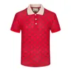 Designer-Streifen-Poloshirt, T-Shirts, Schlangen-Polos, Biene, Blumenmuster, Herren-High-Street-Mode, Pferde-Polo-Luxus-T-Shirt 892