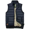 Heren Vesten Merk Dikker Winter Rits Jas Warme Mouwloze Jas Casual Fleece Mannelijke Legergroen Vest Zwart 230207