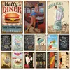 vintage diner-tekens