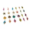 Медальоны изящные украшения 49 кусочков цветовой сплавной эмали смешанную булочку звездные косточки для украшения подвесные ремеслыши