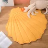 Carpets Born Baby Cotton Crawling Carpet Blanket Kid Children Room Decoration Shell Shape Rug Soft Play Mat Solid Color