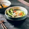 ボウルズ日本のセラミックボウルラーメンクリエイティブレトロ不規則な食器家庭用パーソナライズされたスープキッチンダイニングバー