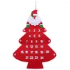 Christmas Decorations LIXF Hanging Advent Calendar Countdown To Tree Gift Ornaments Santa Claus With Small Po