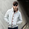 Sudadera para hombres Fashion Manhoodie Sweets Cardigan Cardigan de mangas largas