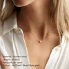 Classic Stainless Steel Necklaces Simple Imitation Pearl Pendant Choker Necklace for Women Chain
