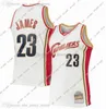 23 James jersey Mitchell & Ness 2003-04 retro ClevelandCity Cavalierses Basketball Jerseys Men S-XXL Women