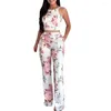 Women's Two Piece Pants Good Women Top Sleeveless Eye-catching Summer Set Wide-leg Milk Silk Trouser Party Favor