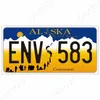 Amerikanisches Nummernschild, Metallgemälde, Hawaii, New York, Kalifornien, Autonummer, Metall-Nummernschild, Wanddekoration, Bar, Kneipe, Garage, Wanddekoration, schicke Blechschilder, 30 x 15 cm, w01