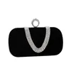 Totes Bag 2023 New Dinner Bag Velvet Diamond Banquet Dress Hand Women s rhinestones bags handbags 230208