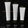 50PCs*50/80/100g perfume bottle Empty White Frost Soft Tube For Cosmetic Lotion Cream Squeezed Hose Plastic Bottle