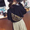 Waist Bags Plush Women Leopard Crossbody Ladies Fanny Pack for Luxury Handbag Bum Belt Chest Female Wallet 230208