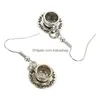 Charms Pair Legering Tea Cup Earring Metal Vintage Charm Style Earringcharms Drop levering 202 DHWYM