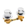 Brass Thermostat Shower Diverter Faucet Shower Temperature Control Tap Mixer For Bathroom 2345 output5263058