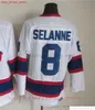 1972-1999 Movie Retro CCM Hockey Jersey Ricamo 8 Teemu Selanne 9 Bobby Hull 10 Dale Hawerchuk 13 Teemu Selanne 16 Laurie Boschman 27 Teppo Numminen 11 Koivu