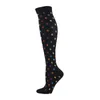 Calzini da donna 2 pezzi Compression Long Golfs Tube Uomo sopra il ginocchio Compress Outdoor Running Nursing Calf Female