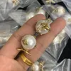 Stud Trendy Gold Plated Candy Color Stud örhängen Pearl Zirconia Women Fashion Jewelry Accessories Wedding Party Birthday Present 230208