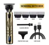 50st PHOTHERSALE KANDTRIMMER H￥rklippare MAN 1,5 mm rakapparat Trimmer f￶r m￤n T9 Barber Professional Beard Rechargeble Hair Cutting Machine