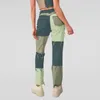 Women's Jeans Jade Green Women Patchwork Baggy Woman Pants Straight Mom Female Sexy Denim JEAN Loose FashionWomen's