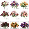 Dekorativa blommor 21 huvuden/bukett Silk Rose European Style Artificial Flower Bouquet Fake Wedding Home Party Decoration High Quality