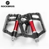 Bike Pedals ROCKBROS Mountain Bike Pedals Aluminum Alloy Bearings Road Bicycle Pedal Cycling Parts pedales bicicleta mtb Bike Accessories 0208