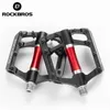 Pedały rowerowe Rockbros Mountain Bike Pedals Aluminium Aluminium łożyska na rowerowe rowery rowerowe części Pedales Bicicleta MTB Rower Accessories 0208