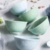 Miski domowe chińskie celadon jeść miska łyżka pojedyncza kreatywna 4,5 -calowa deser ryżowy sałatka ceramiczna codzienna zastawa stołowa CE / UE