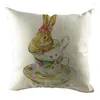 Pillow Zipper Silk Pillowcase 1pcs Easter Sofa Bed Home Decoration Festival Case Cover Pillows For Couch With Included