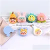 Other 20Pcs Cute Cartoon Animals Flatback Resin Components Cabochon Kawaii Sun Fruits Animal Characters Phone Deco Parts Diy Scrapboo Dhs37