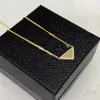 2023 S Sale Pendant Necklaces Fashion for Man Woman 48cm Inverted Triangle Designers Brand Jewelry Mens Womens Highly Quality 19 Model Optional with Box