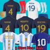 Argentinië 3 sterren Maillots de voetbal Franse voetbaltrui Francia 2023 Benzema mbappe 22 23 Alvarez Argentijnse mannen Kids Maillot Shirt Hommes Jerseys Player Fans