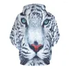 Herrtröjor tiger män djur tröjor ficka stor storlek tröjor hoddie 3d hoodie 2023 casual streetwear drop ship