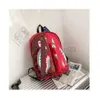 مصمم أسماك القرش حقيبة الكتف حقيبة يد Little Monster Schoolbag Schoolbag Fashion Travelearing Pitness Pitness L11.8 W5.11in H15.7