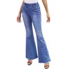 Calças de jeans americanas europeias Spring High Elastic High Cintura Alta Jeans Feminina Calça A015-2