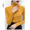 Women's Sweaters Warm Turtleneck Sweater Women Black White Blue Beige Green Pink Yellow Red Pullover Autumn Winter Knitted