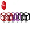 Bike Pedals 2022 New Aluminum Alloy Road Bicycle Pedal Anti-skid Wide Peilin Bearing Pedal Mountain Bike Accessories Multi-color Choice 0208