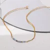 Chains Boho Kpop Natural Stone Simulated Pearl Chain Necklace Women Girls Wedding Sweet Beads Short Collares Accessories