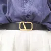 Ceinture de créateur de vêtements pour femmes classique Vintage lettre V boucle lisse ceinture décorative largeur 3 cm femmes ceintures en cuir en gros