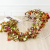 Dekorativa blommor 45 Flowers Artificial Flower Garland Ivy Autumn Small Peony Fake Plant Leaves Vine Retro vacker dekor