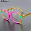 Sunglasses Frames 55271 Top Quality Acetate Frame Fashion Color Matching Eyewear Vintage Round Brand Design Eyeglasses Oculos De Grau