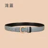 Bälten Creative Design Double Faced Cow Leather Women Belt Löstagbart spänne Justerbara jeans Midjeband äkta läder Soft midjebälte G230207