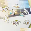 Charms 10Psc Cartoon Enamel Pendant Cute Cream Dog Charm Metal Diy Bracelet Earrings Jewelry Accessoriescharms Drop Delivery 2 Dh9Wu