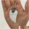 Charms Exquisite Leafed Shell Charm Hanger Natuurlijk zoet water Wit gebruikt Fordiy Handmade mode -sieraden Accessoriesscharm Dhk1e