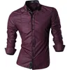 Mens Casual Shirts Jeansian Spring Autumn har män skjorta ankomst långärmad hane z034 230208