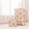 Suitcases Retro Vintage Leather Rolling Luggage Set Spinner Women Trolley Suitcase Wheels With Handbag Cabin Travel Bag