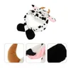 Berets Hat Cow Animal Moving Plush Ears Earparty Headdress Kidshats Novelty Funny Cosplay Jumping Cute Cap