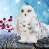 Plyschdockor 12 tums premiumkvalitet Douglas Wizard Snowy White Hedwig Owl Toy Potter Cute Anged Animal Doll Kids Gift 230207