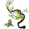 Reptile Supplies Plantes Plastique Jungle Vignes Branches Terrarium Plante pour Barbu Dragon Lézard Gecko Serpent Réservoir Habitat Décor 230208